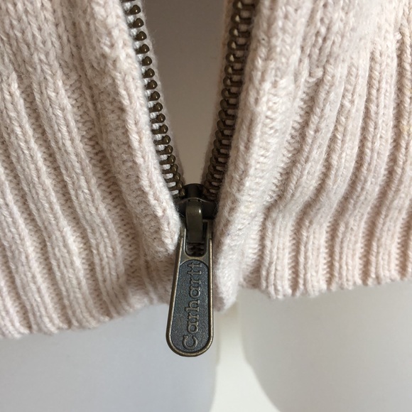 Carhartt fair isle jacket zip up sweater cardi S - Picture 6 of 9